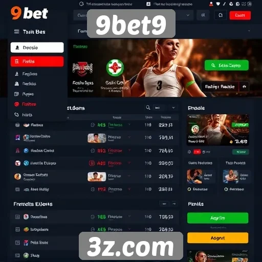 Interface do usuário do 9bet9 é intuitiva